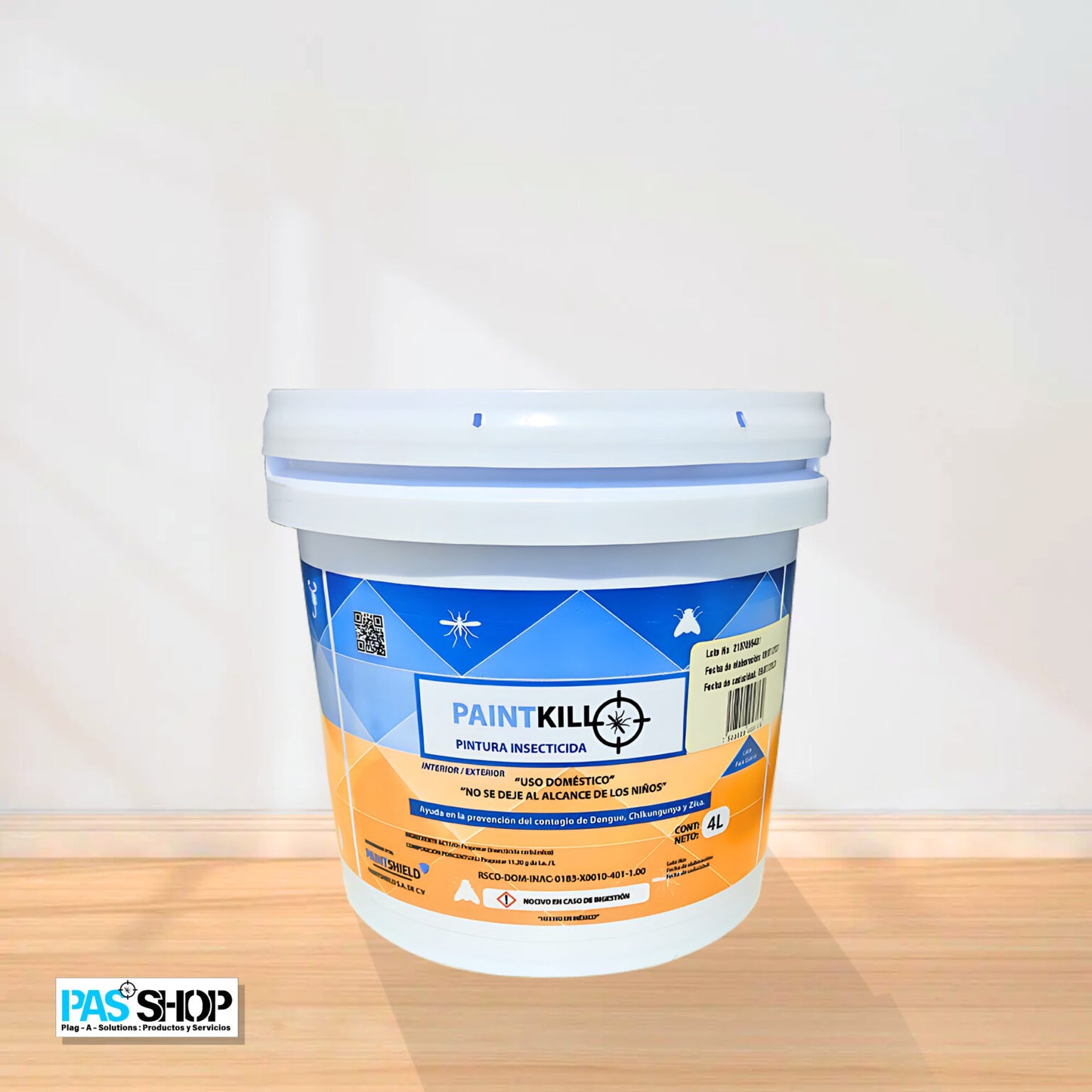 Pintura Vinilica Insecticida 4L – Recubrimiento Transparente