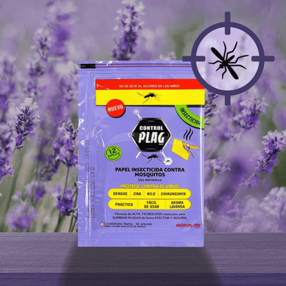 Control Plag - Papel Insecticida Aroma Agradable