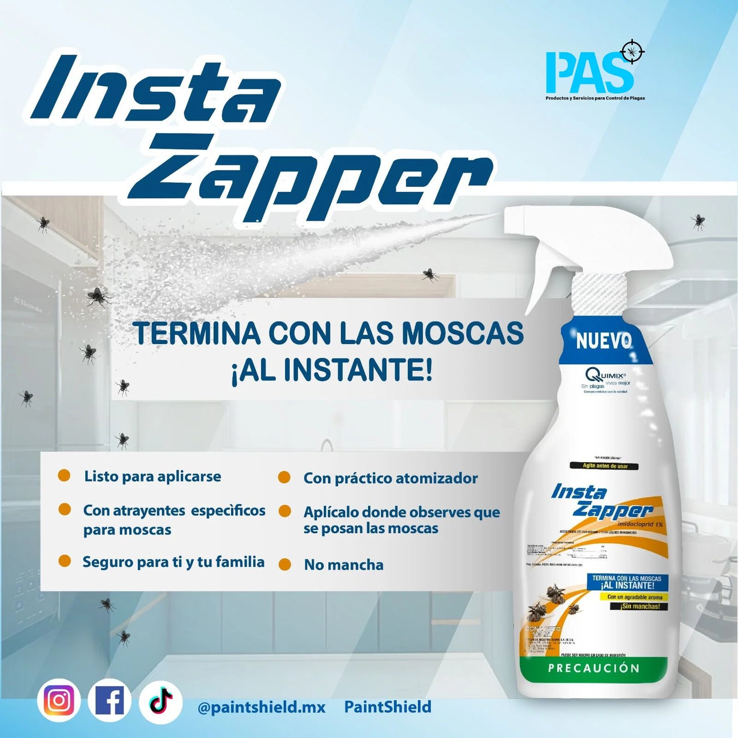 Insta-Zapper 500ml – Paquete de 6 Piezas