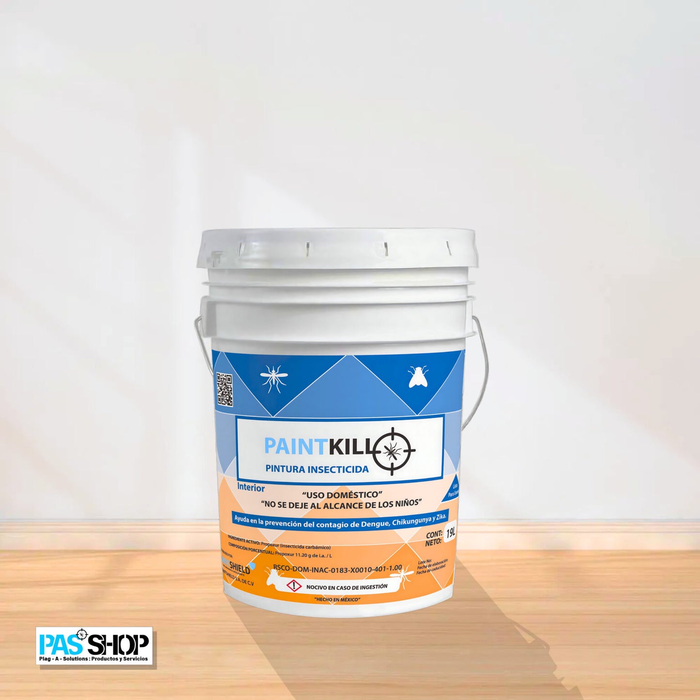 Pintura Vinilica Insecticida 19L – Tonos de Blanco